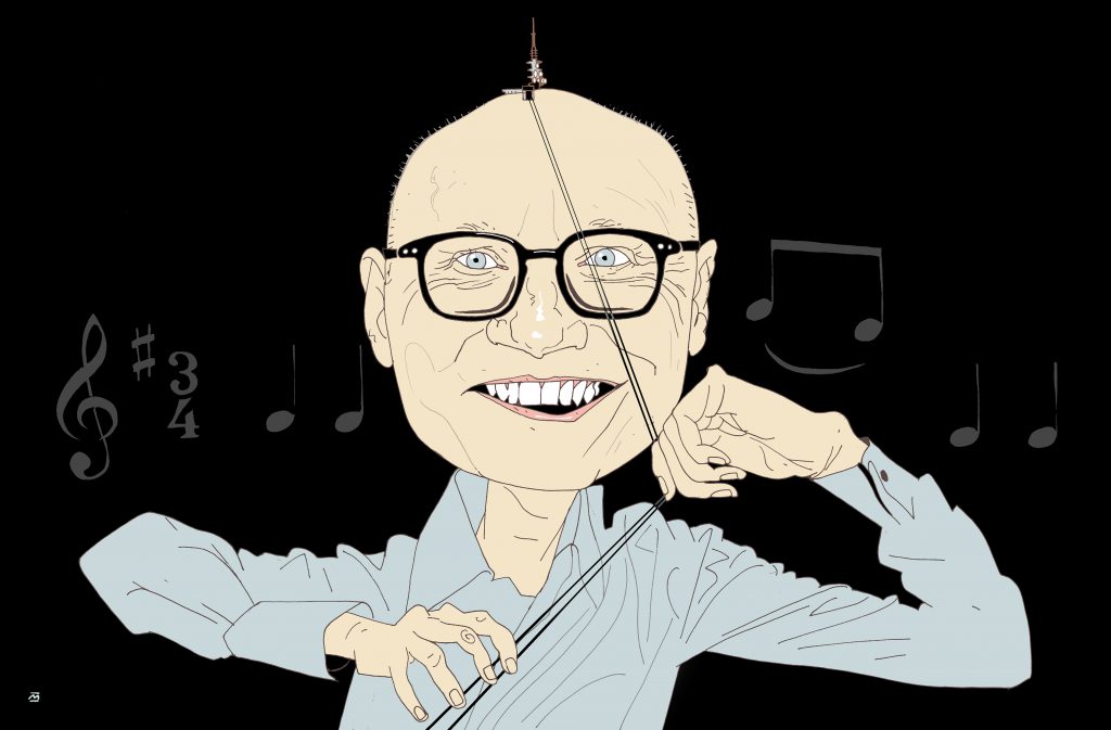 Caricature of Anders Beyer